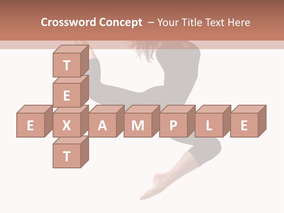 Woman Stretching Elegance PowerPoint Template