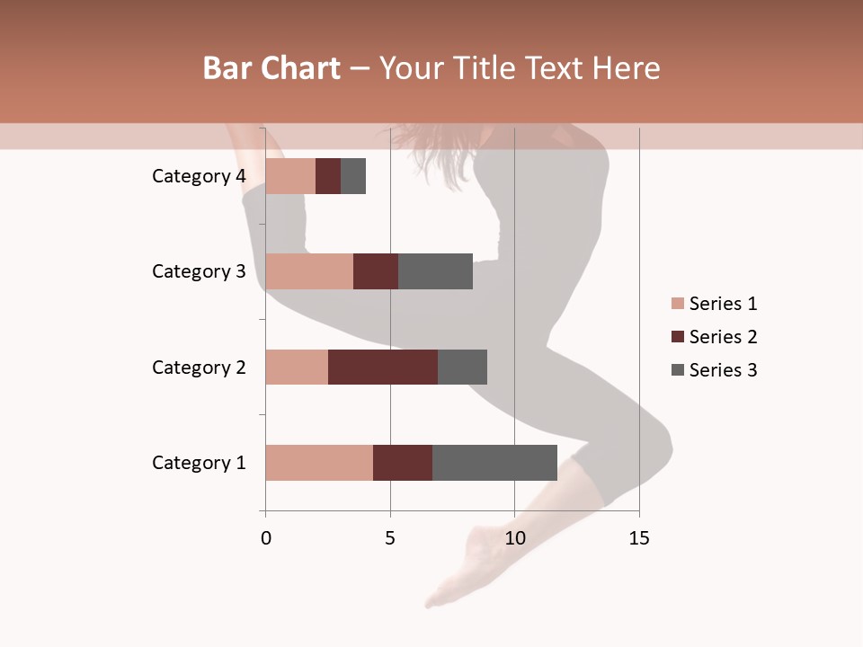 Woman Stretching Elegance PowerPoint Template