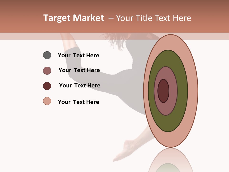 Woman Stretching Elegance PowerPoint Template