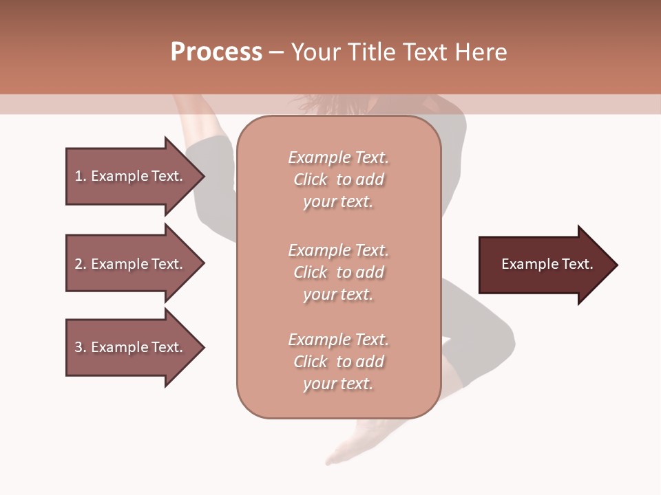 Woman Stretching Elegance PowerPoint Template