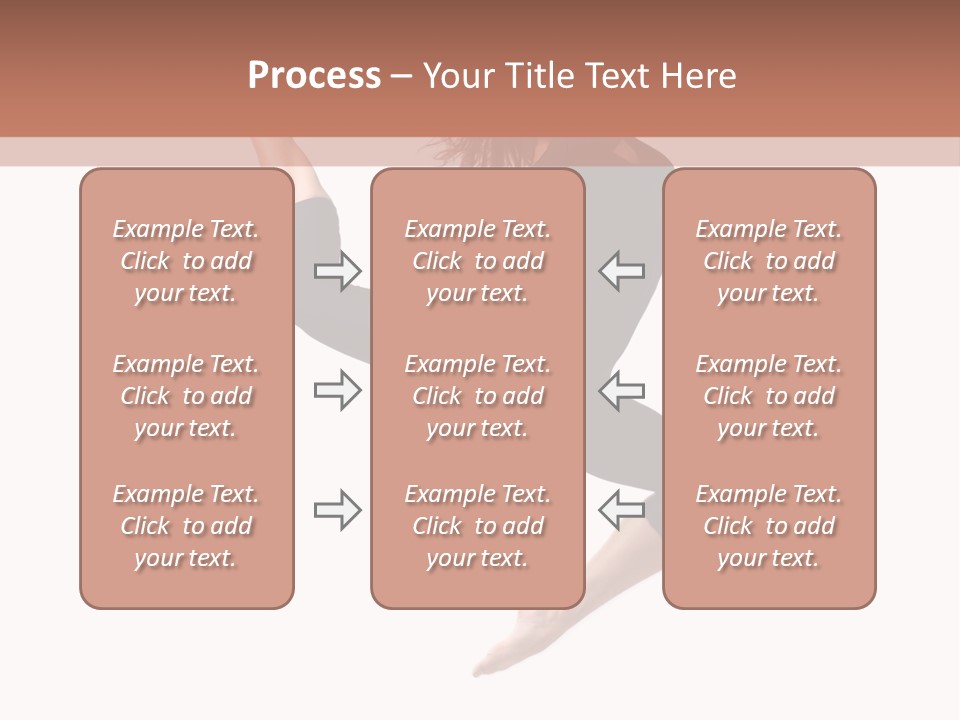 Woman Stretching Elegance PowerPoint Template