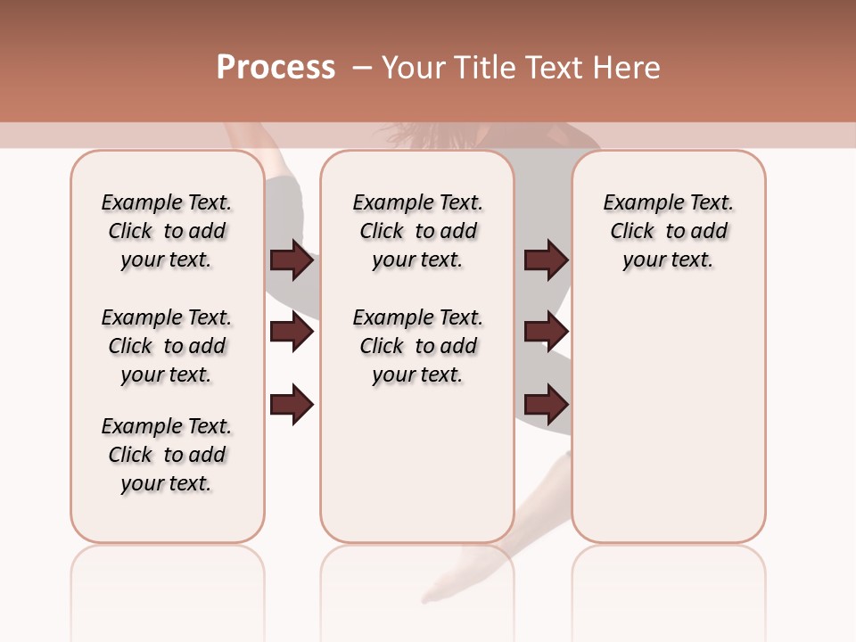 Woman Stretching Elegance PowerPoint Template