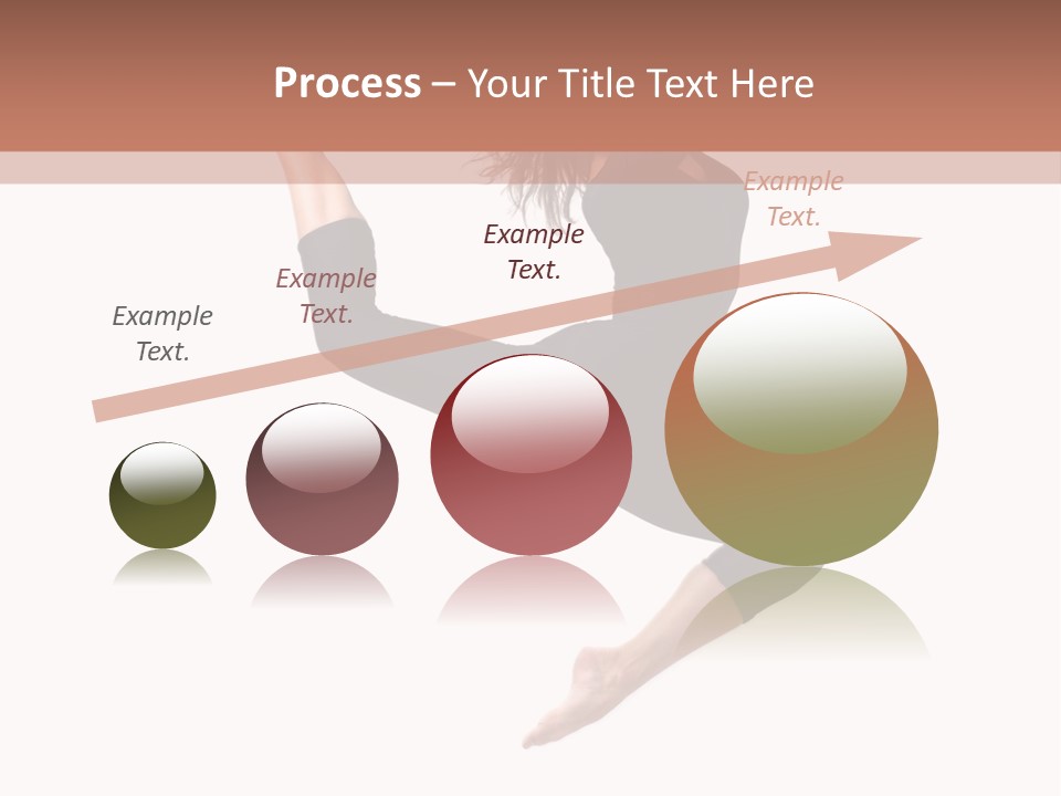 Woman Stretching Elegance PowerPoint Template