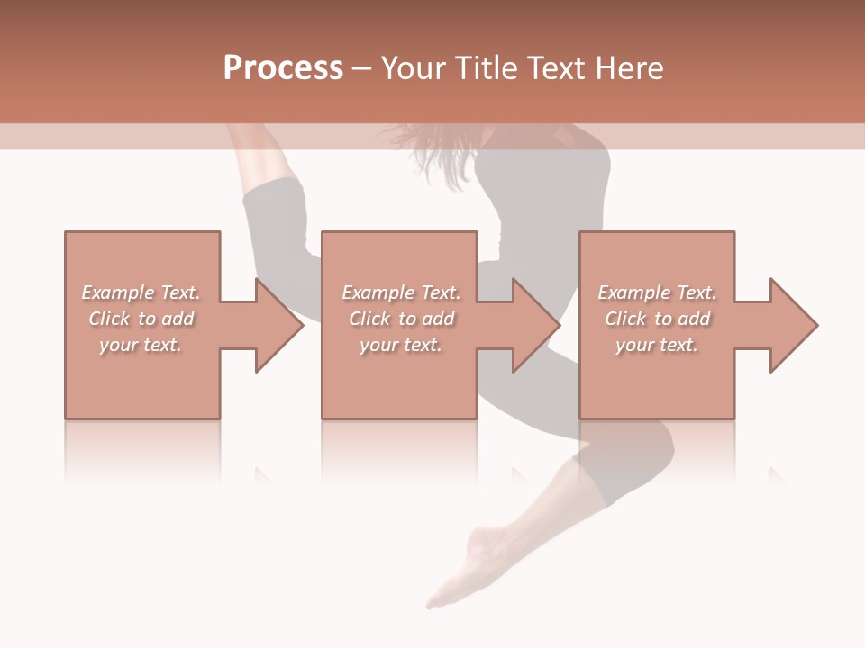 Woman Stretching Elegance PowerPoint Template