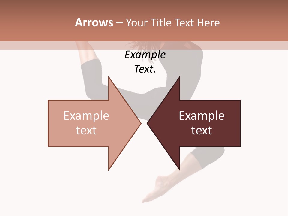 Woman Stretching Elegance PowerPoint Template