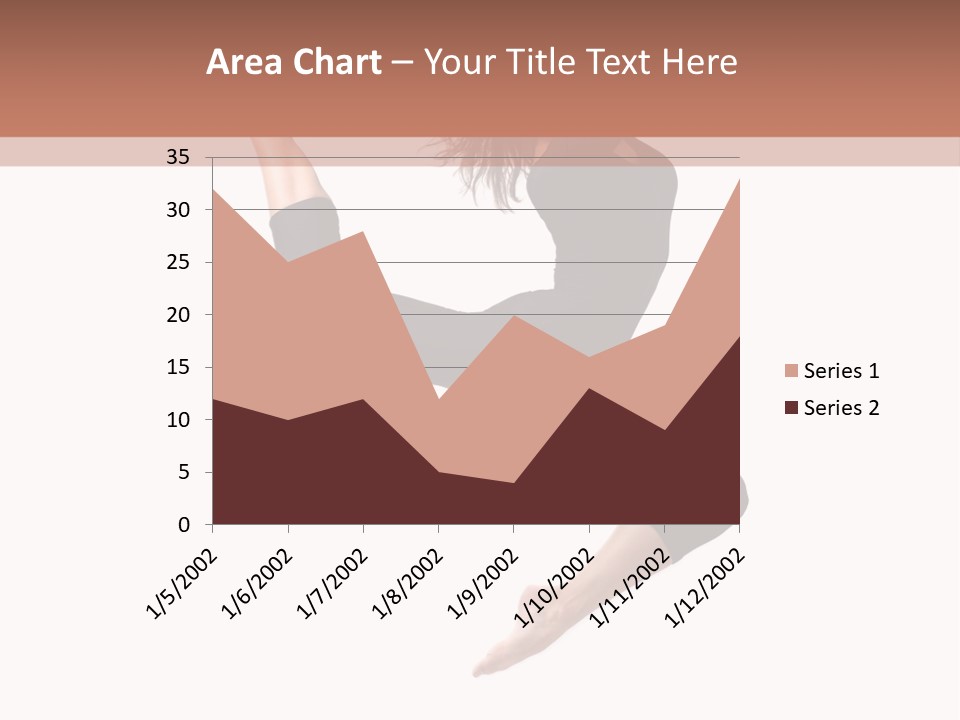 Woman Stretching Elegance PowerPoint Template