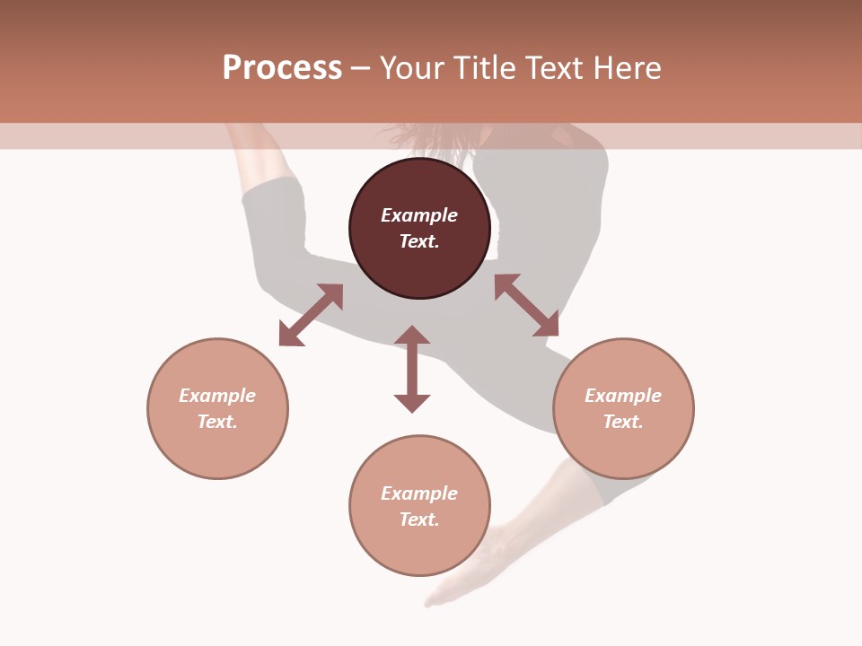 Woman Stretching Elegance PowerPoint Template