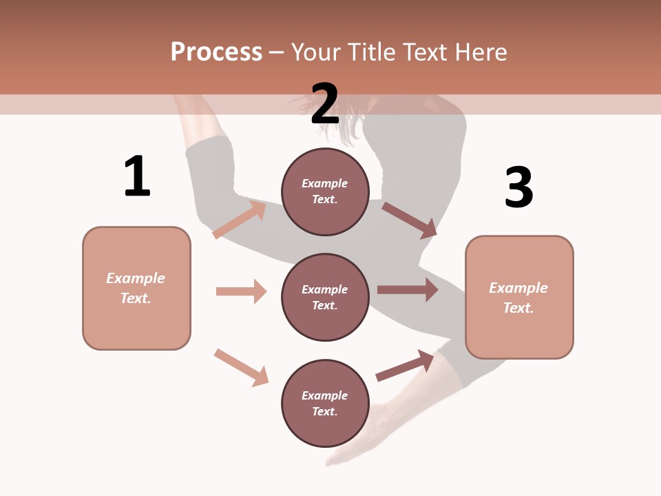 Woman Stretching Elegance PowerPoint Template