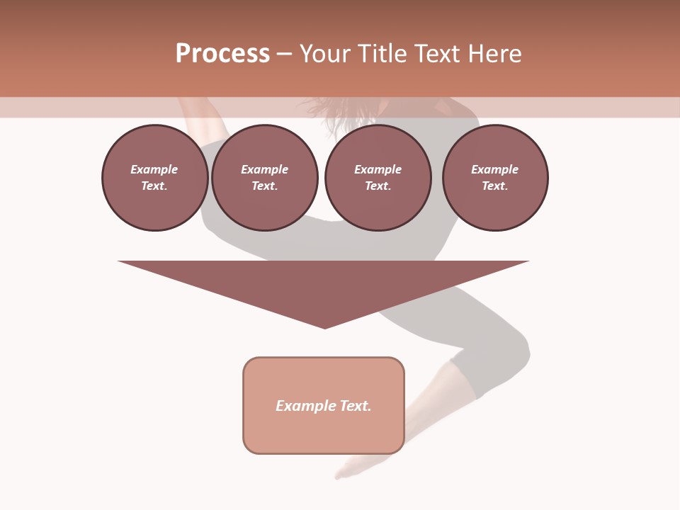 Woman Stretching Elegance PowerPoint Template