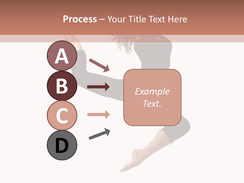 Woman Stretching Elegance PowerPoint Template