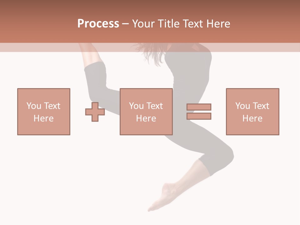 Woman Stretching Elegance PowerPoint Template