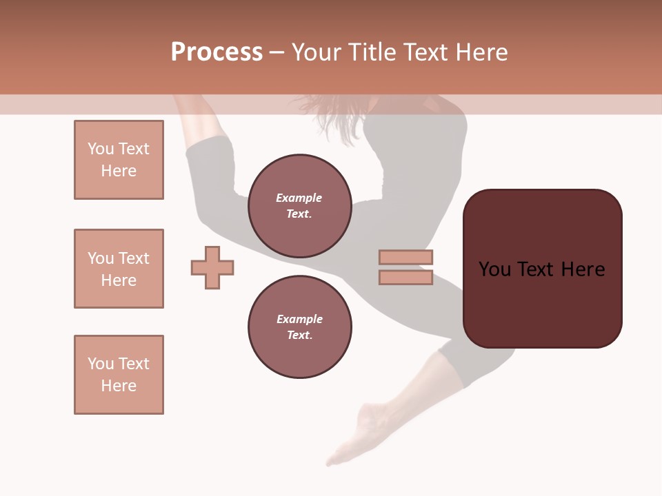 Woman Stretching Elegance PowerPoint Template