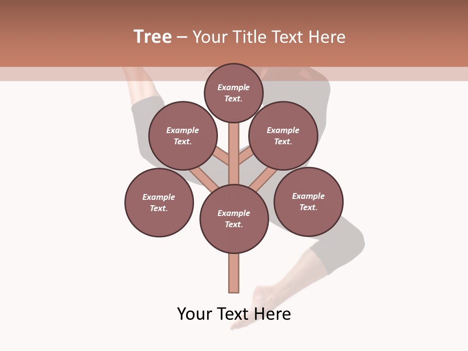 Woman Stretching Elegance PowerPoint Template