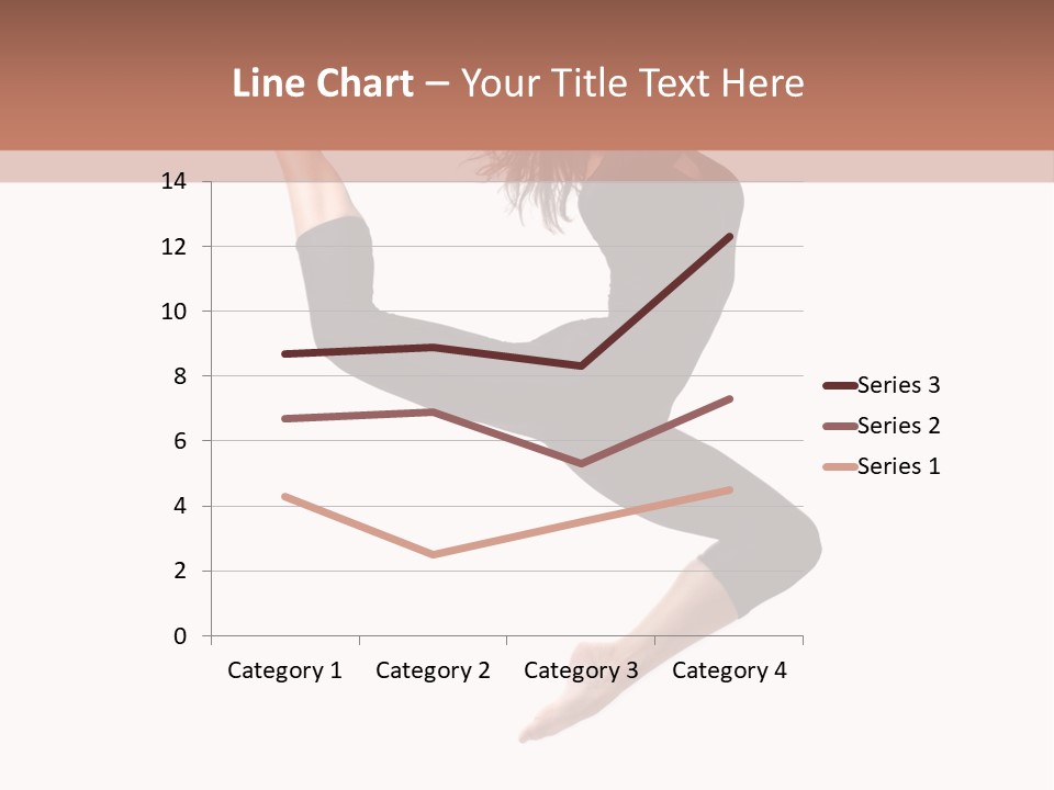Woman Stretching Elegance PowerPoint Template