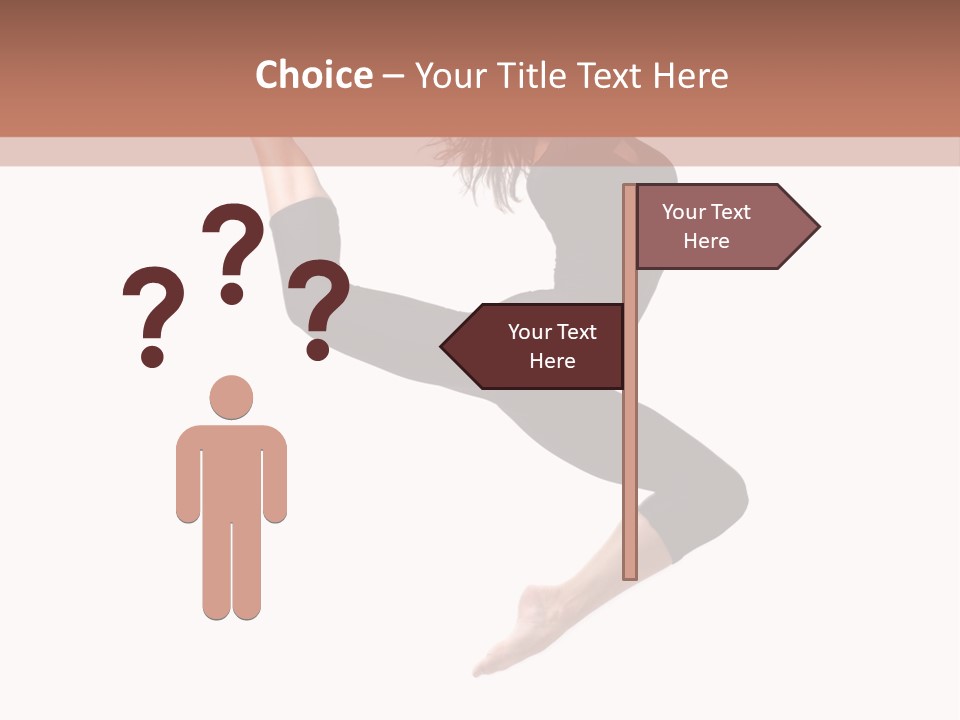 Woman Stretching Elegance PowerPoint Template