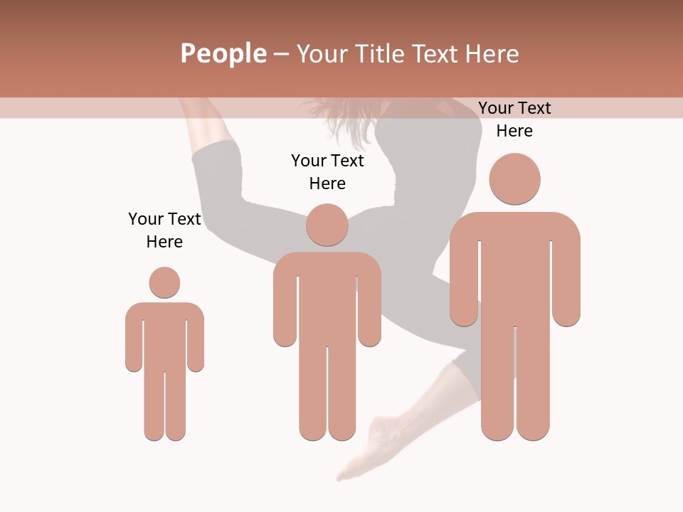 Woman Stretching Elegance PowerPoint Template