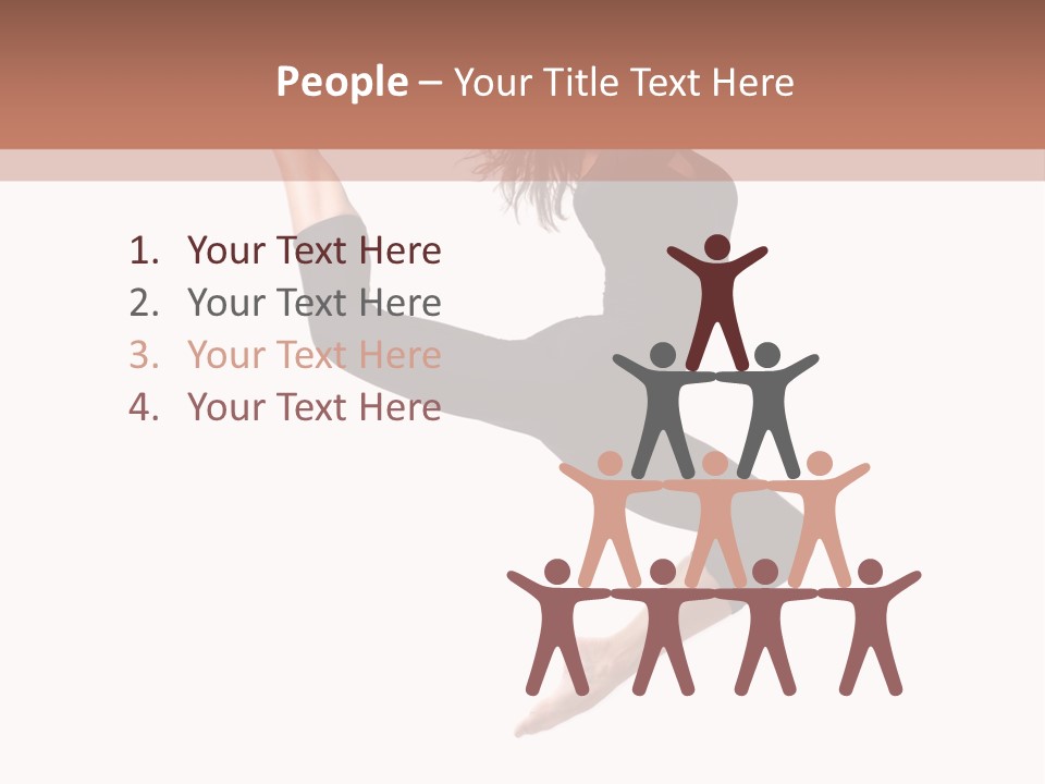 Woman Stretching Elegance PowerPoint Template