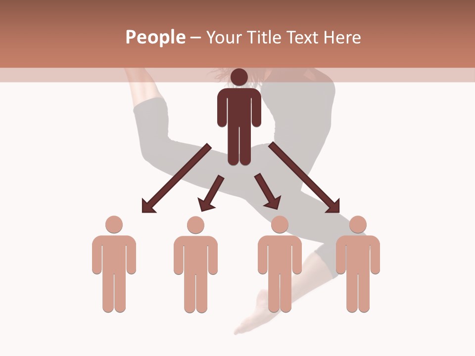 Woman Stretching Elegance PowerPoint Template