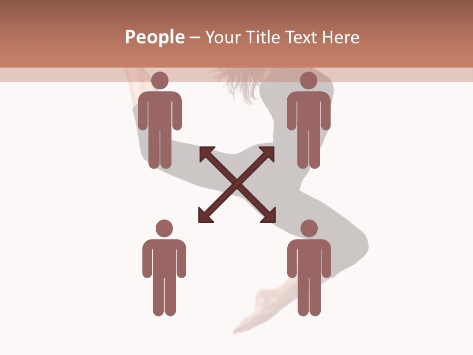 Woman Stretching Elegance PowerPoint Template