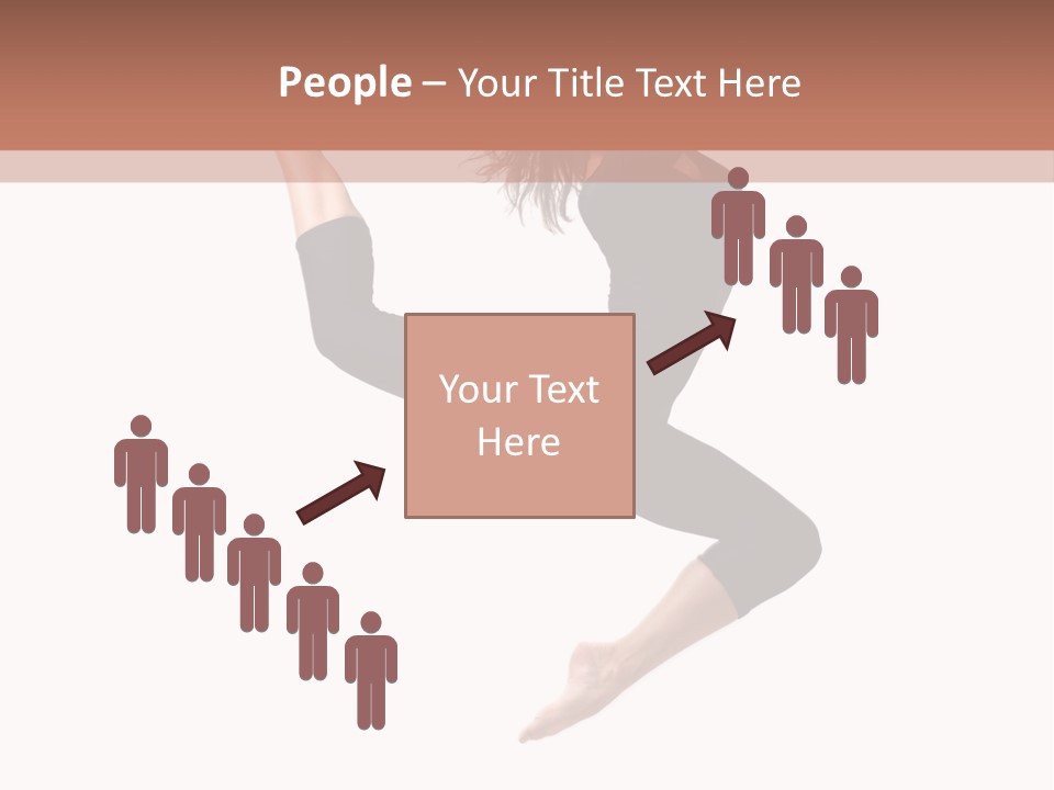 Woman Stretching Elegance PowerPoint Template