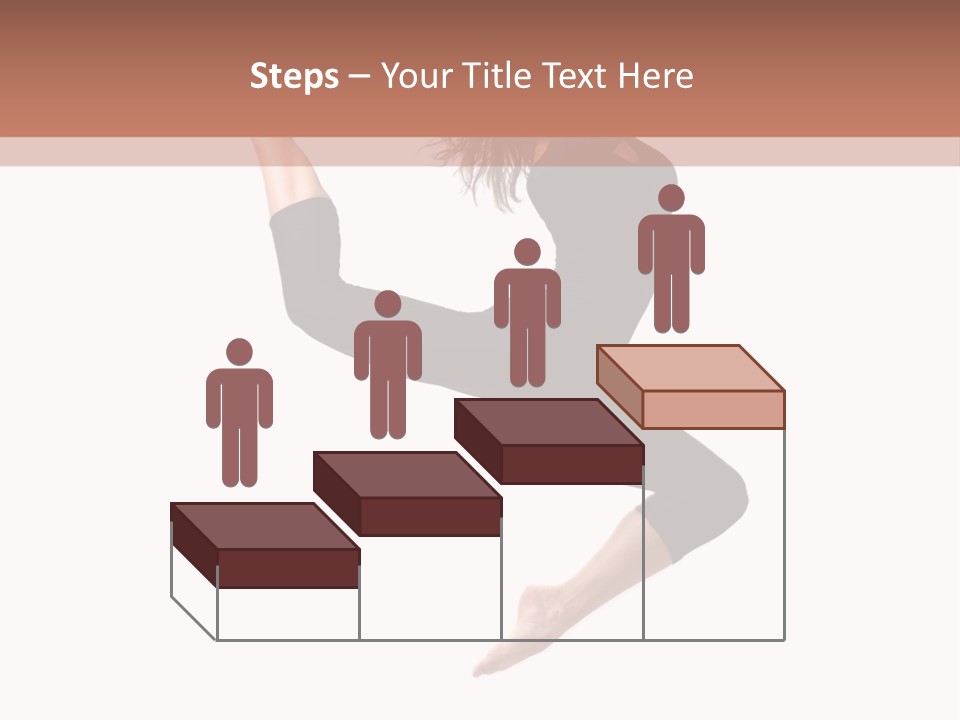 Woman Stretching Elegance PowerPoint Template