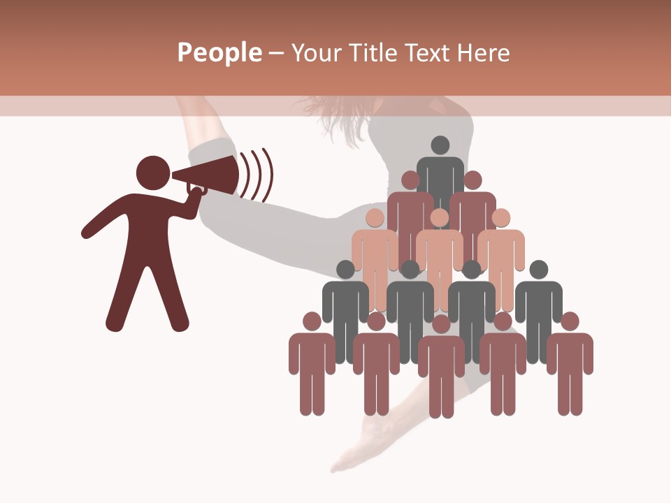 Woman Stretching Elegance PowerPoint Template