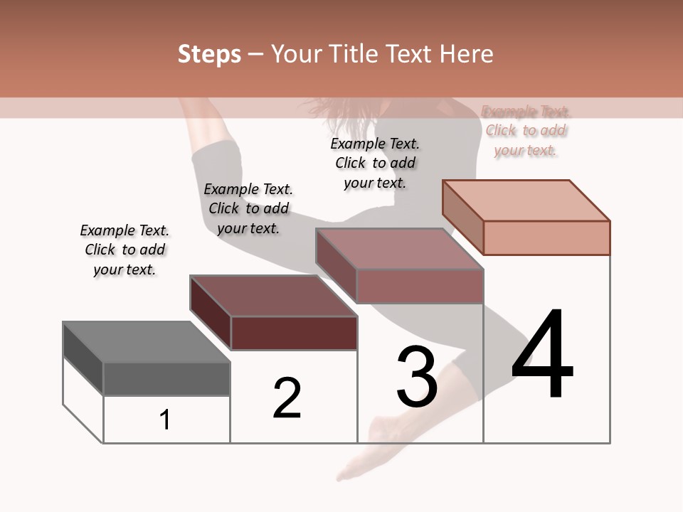 Woman Stretching Elegance PowerPoint Template