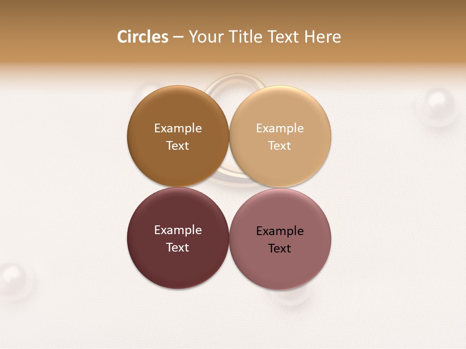 Decoration Golden Wedding PowerPoint Template