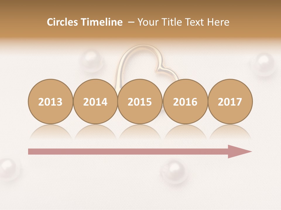 Decoration Golden Wedding PowerPoint Template