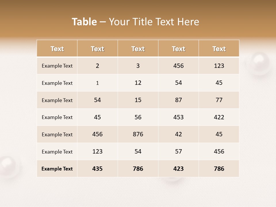 Decoration Golden Wedding PowerPoint Template