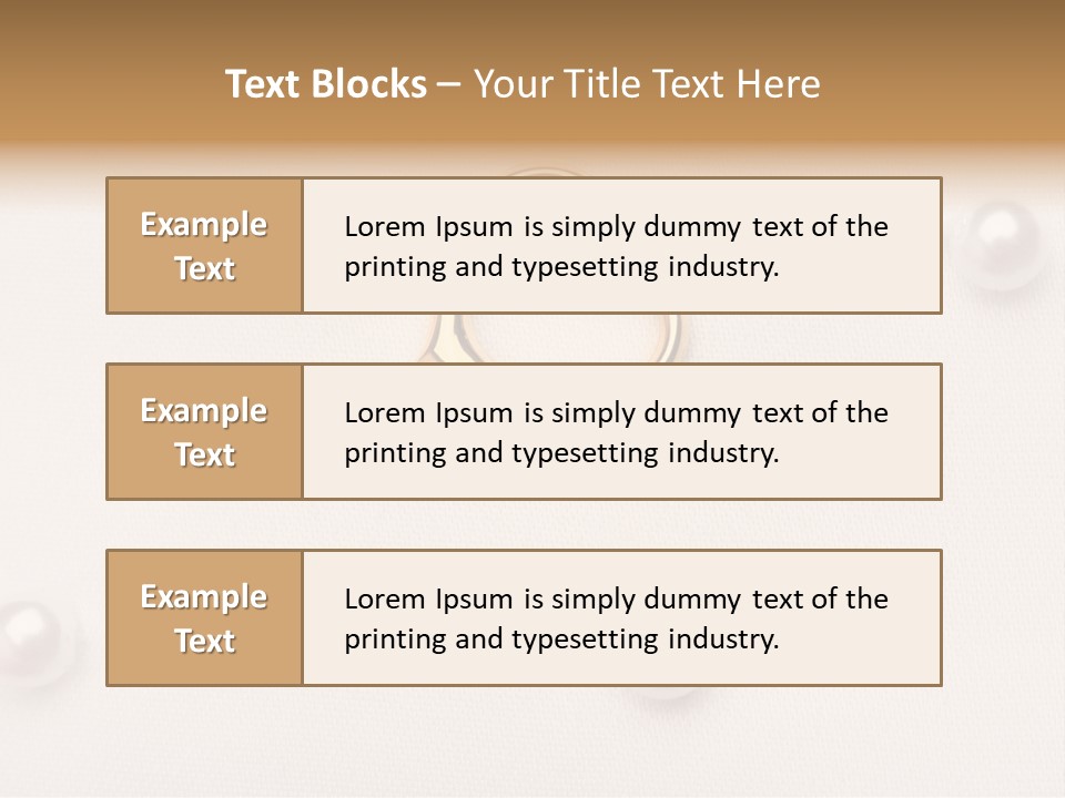 Decoration Golden Wedding PowerPoint Template