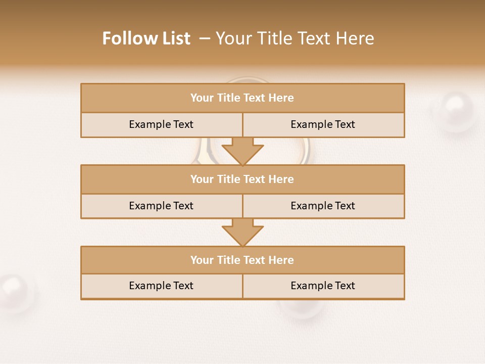Decoration Golden Wedding PowerPoint Template