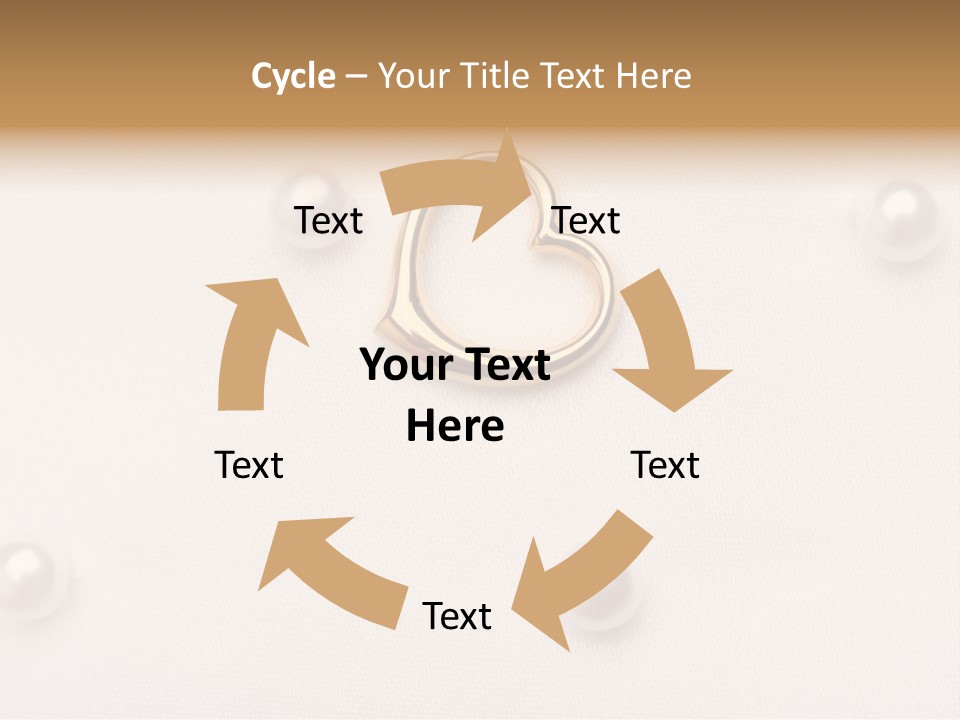 Decoration Golden Wedding PowerPoint Template