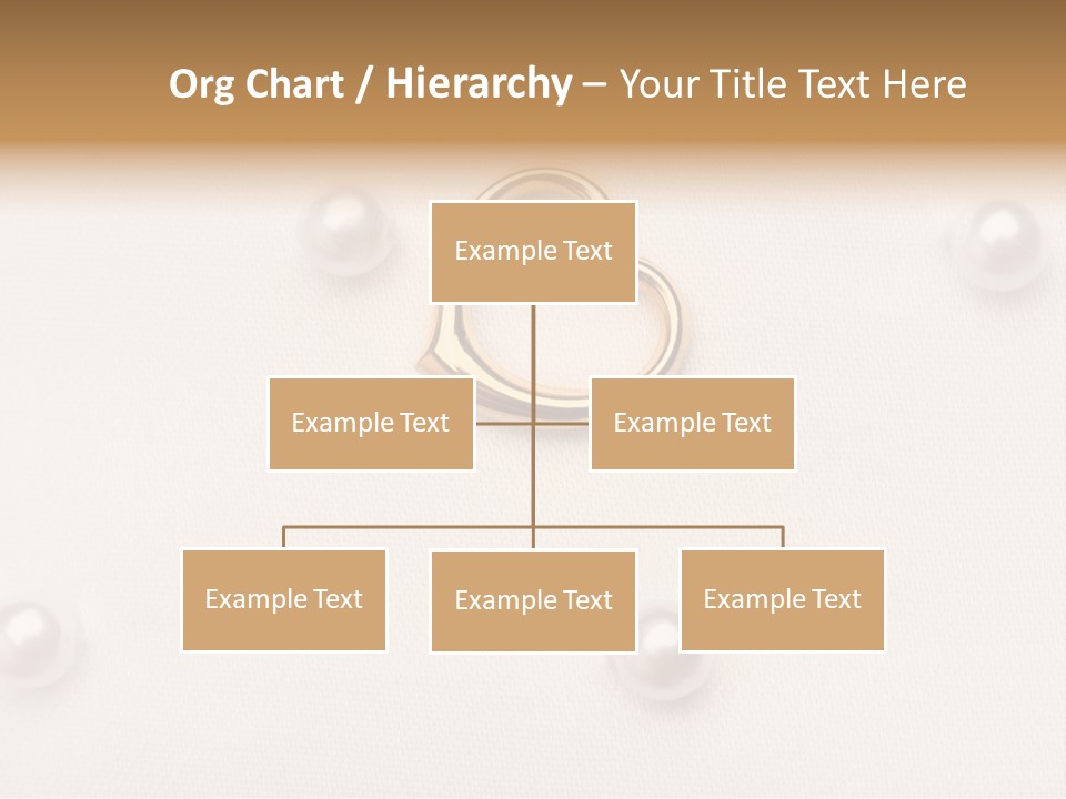 Decoration Golden Wedding PowerPoint Template