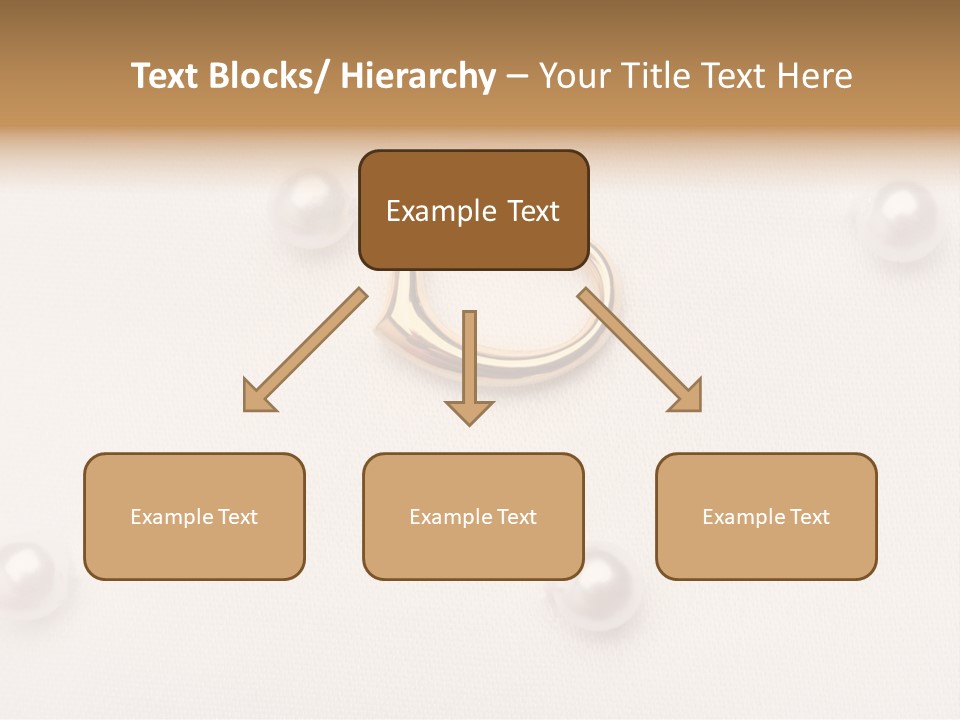 Decoration Golden Wedding PowerPoint Template