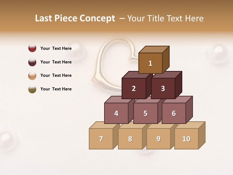 Decoration Golden Wedding PowerPoint Template