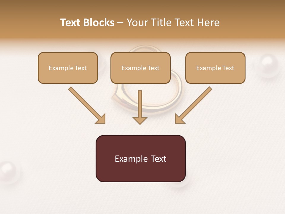 Decoration Golden Wedding PowerPoint Template