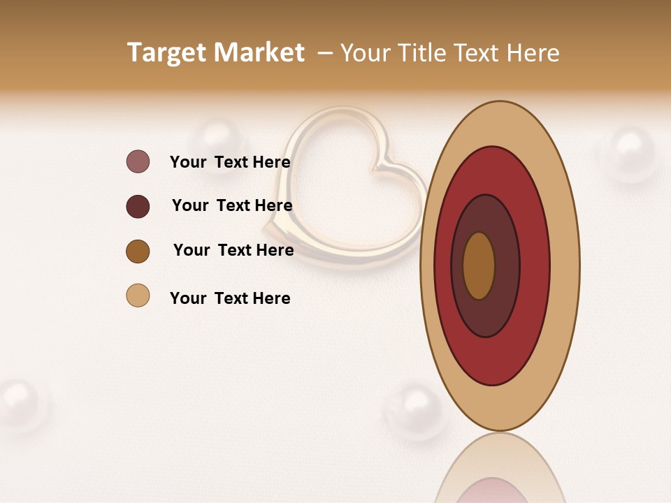 Decoration Golden Wedding PowerPoint Template