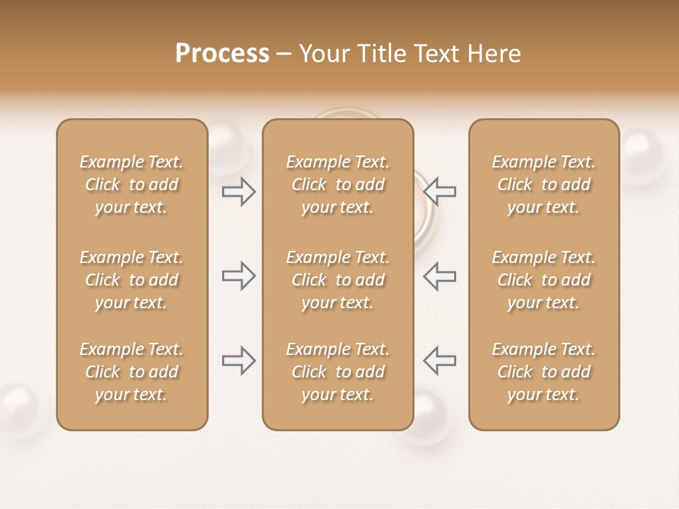 Decoration Golden Wedding PowerPoint Template