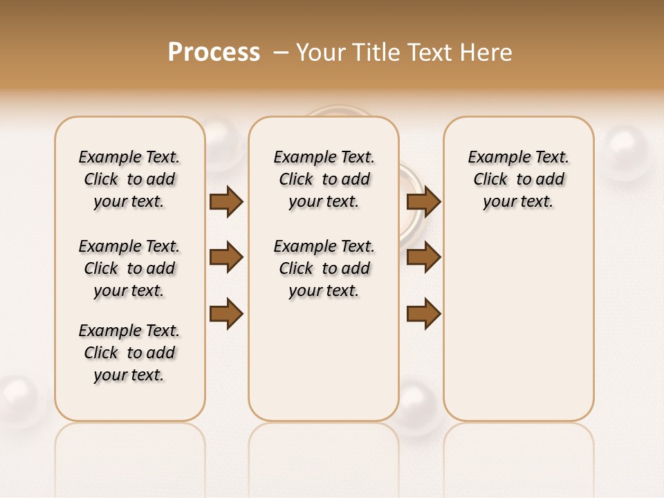 Decoration Golden Wedding PowerPoint Template