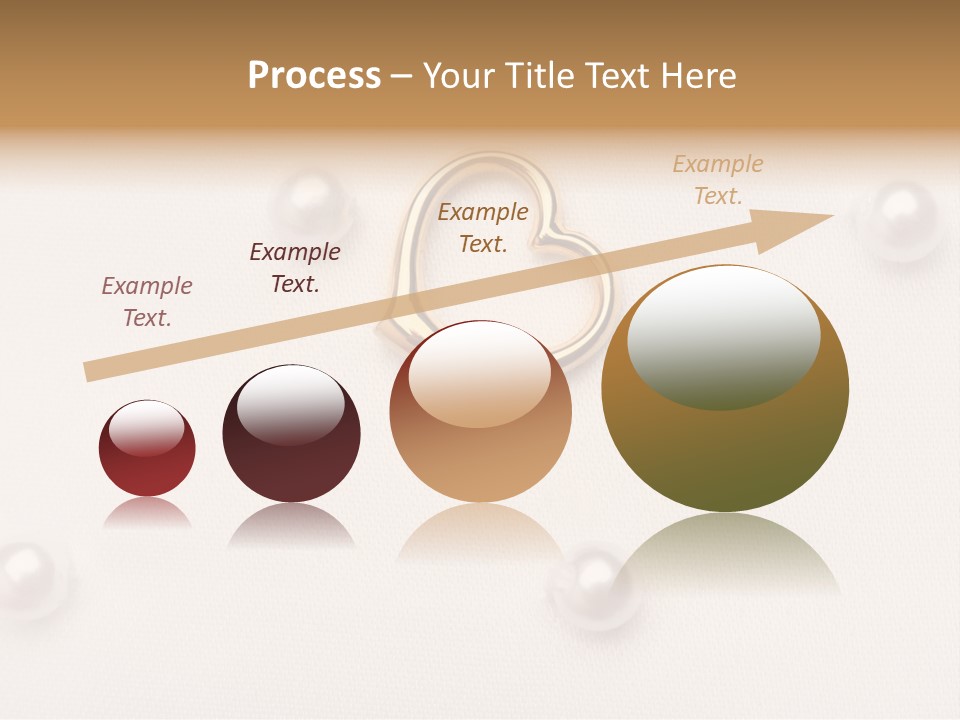 Decoration Golden Wedding PowerPoint Template