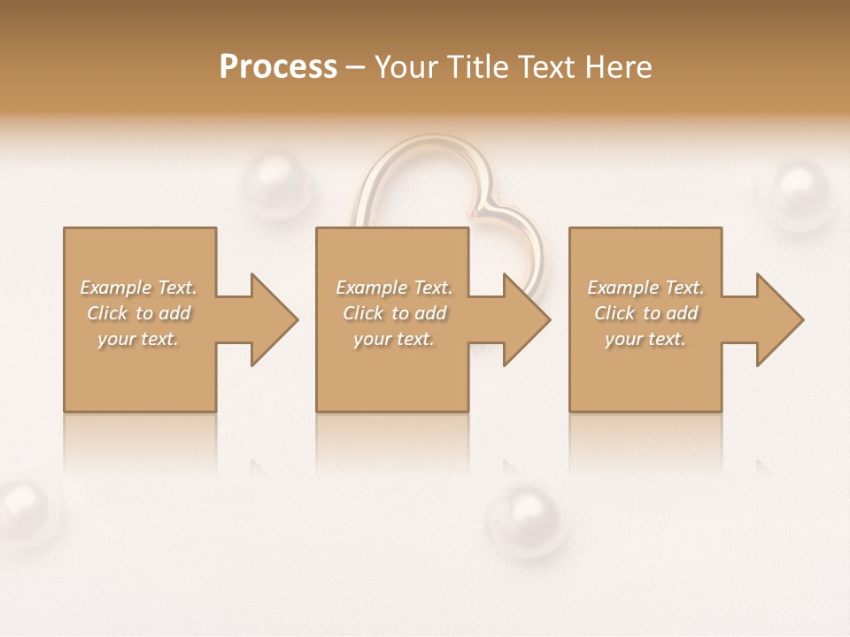 Decoration Golden Wedding PowerPoint Template