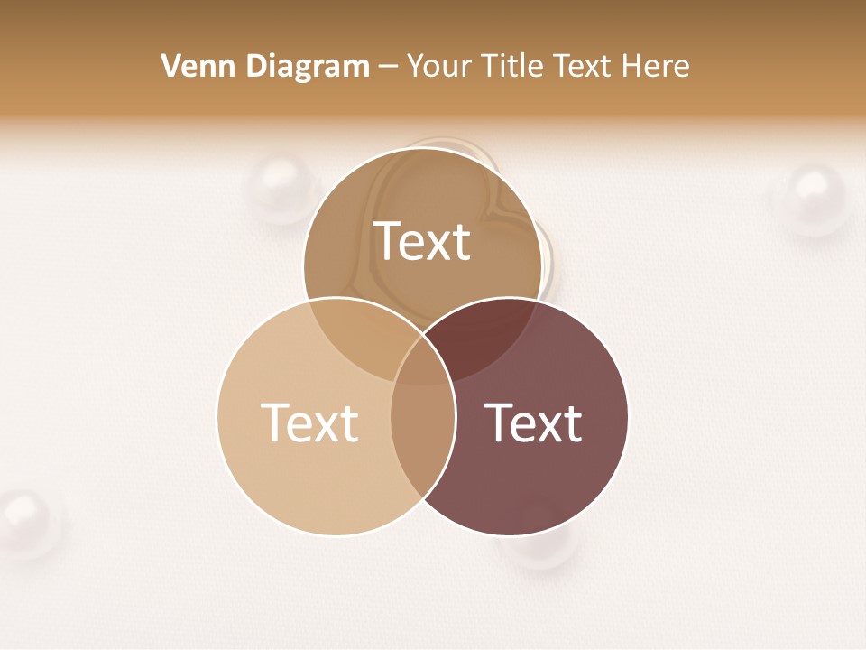 Decoration Golden Wedding PowerPoint Template