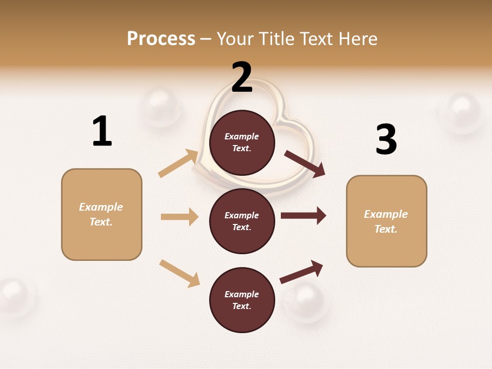 Decoration Golden Wedding PowerPoint Template