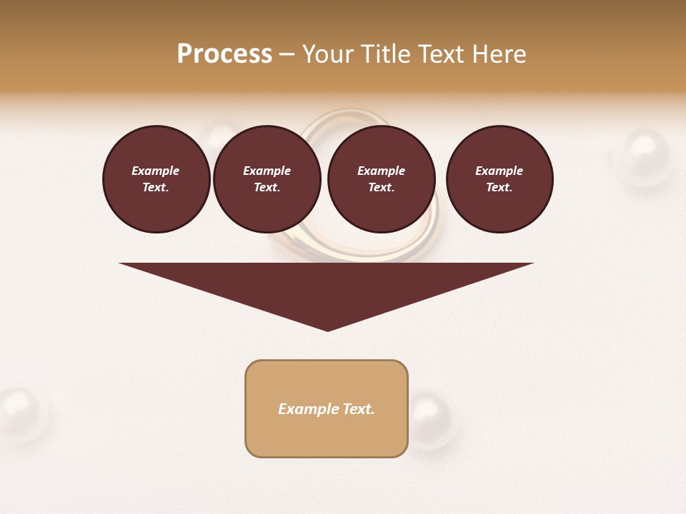 Decoration Golden Wedding PowerPoint Template