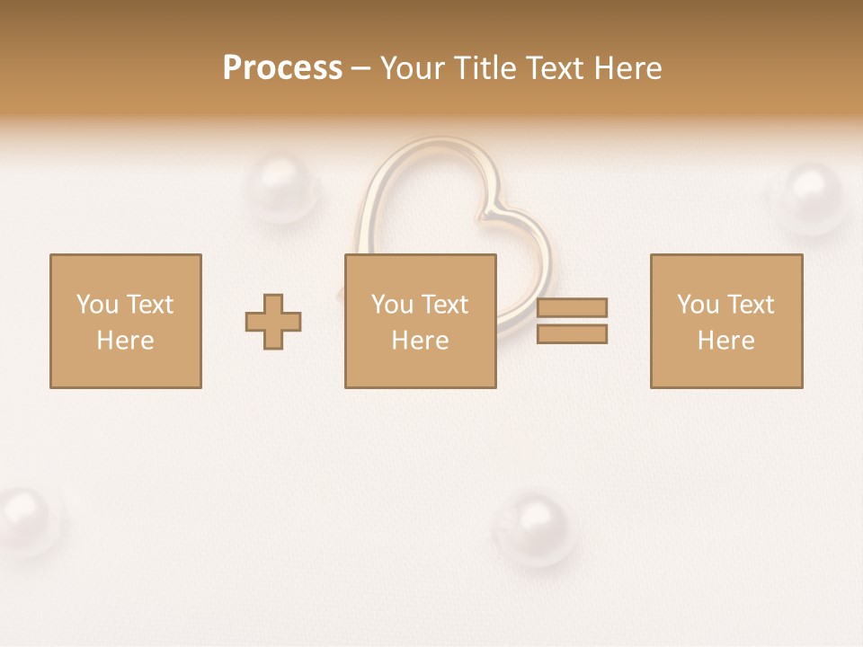 Decoration Golden Wedding PowerPoint Template