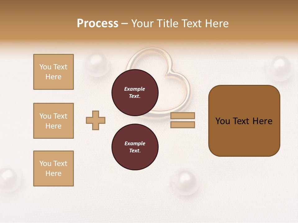 Decoration Golden Wedding PowerPoint Template