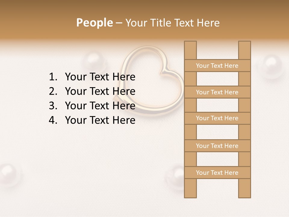 Decoration Golden Wedding PowerPoint Template