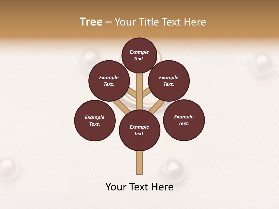 Decoration Golden Wedding PowerPoint Template