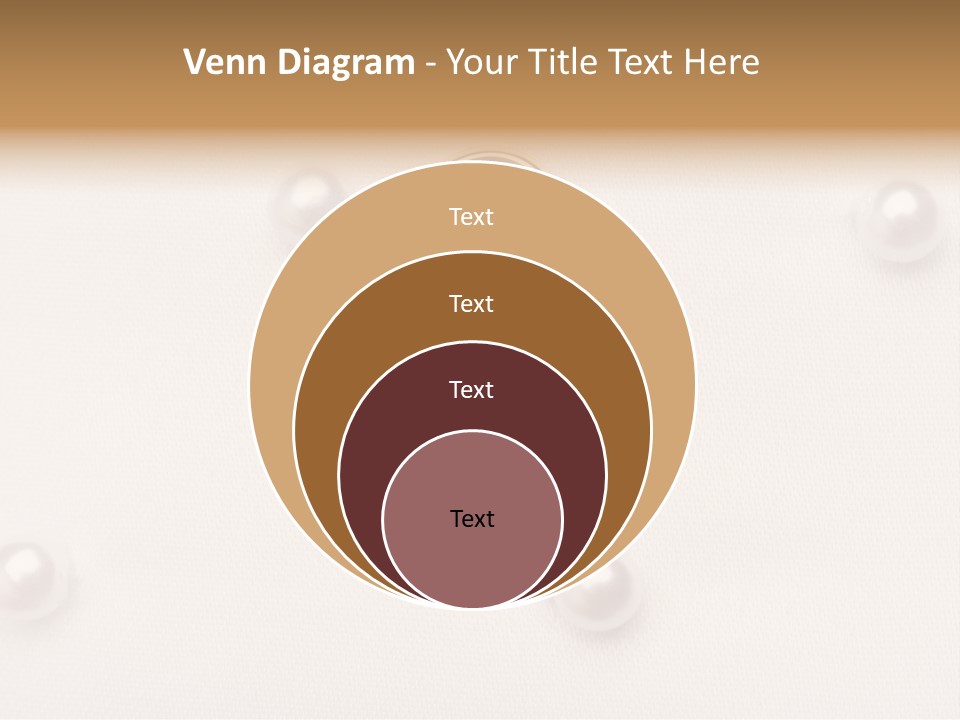 Decoration Golden Wedding PowerPoint Template